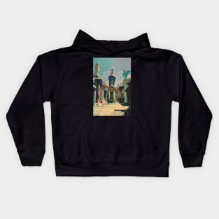 Haunted Places La Recoleta Cemetery Buenos Aires Kids Hoodie